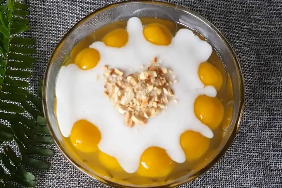 Hoàn thành chè bí đỏ