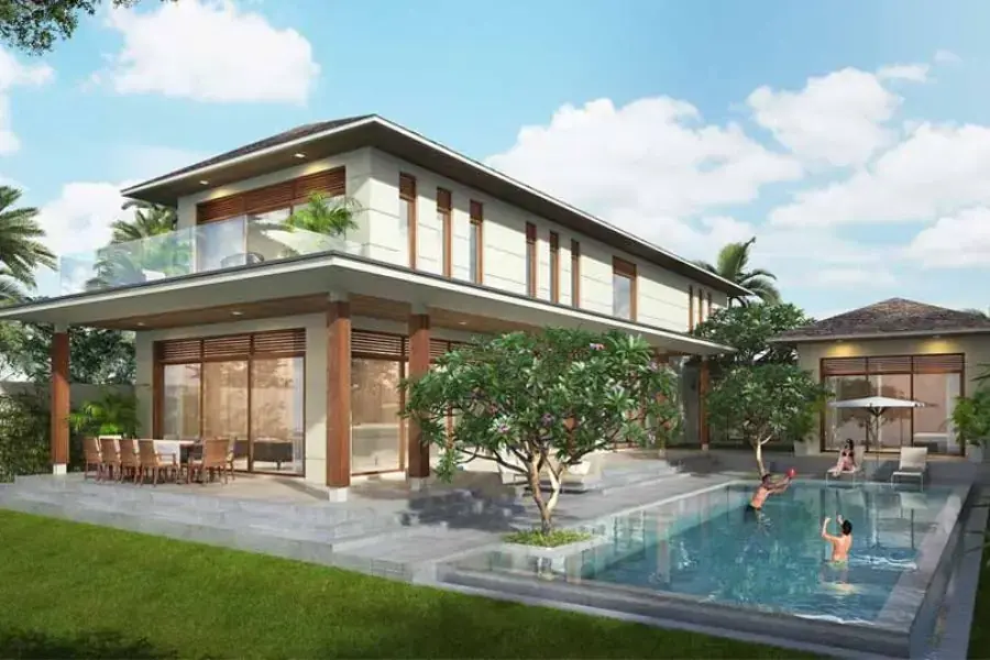 Biệt thự sở hữu đa dạng khu vực chức năng và tiện ích