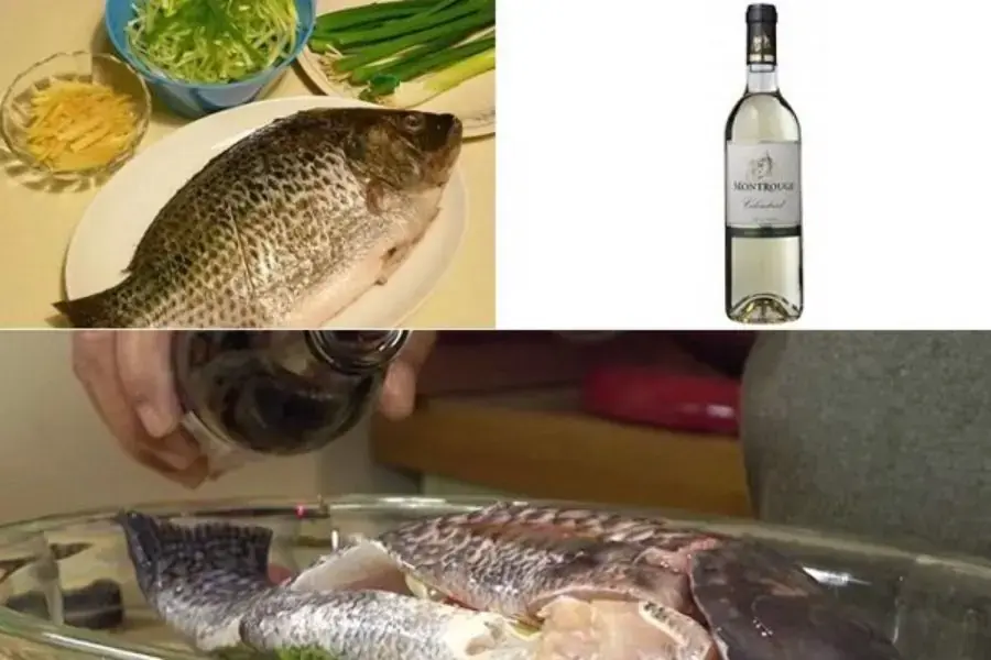 Khử mùi tanh cá bằng rượu pha loãng