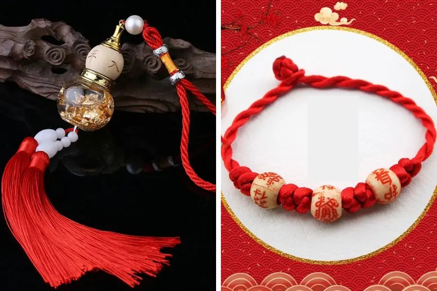 Dây may mắn mang lại bình an và tài lộc cho gia chủ trong năm mới.