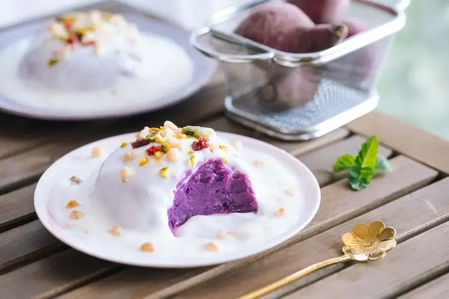 Sữa chua khoai lang ngon miệng 