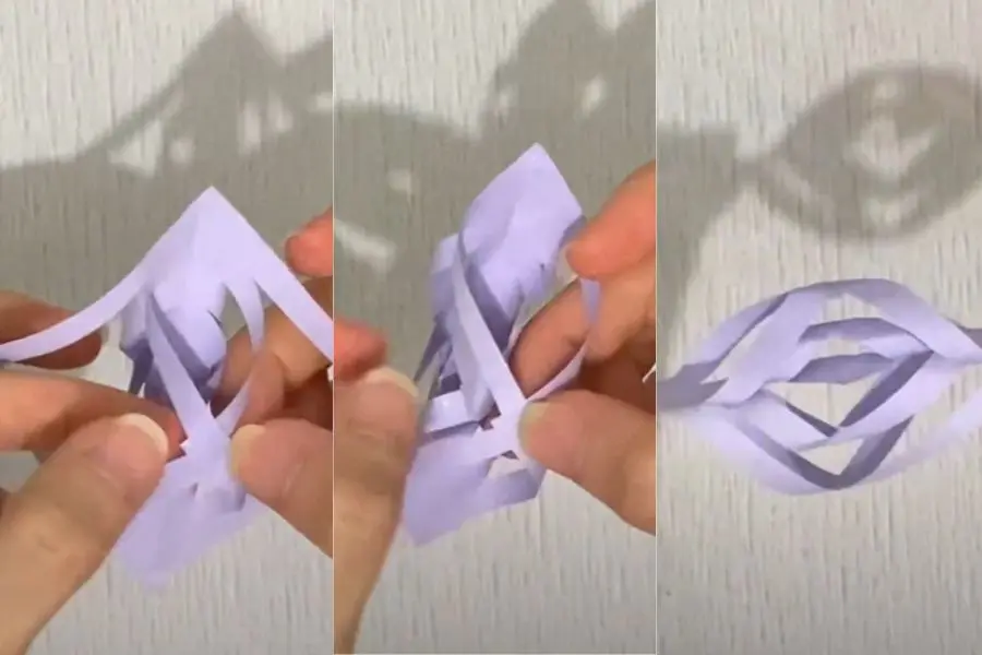 Tiếp tục cuốn các cạnh khác, lật ngược lại sau mỗi lần cuốn.