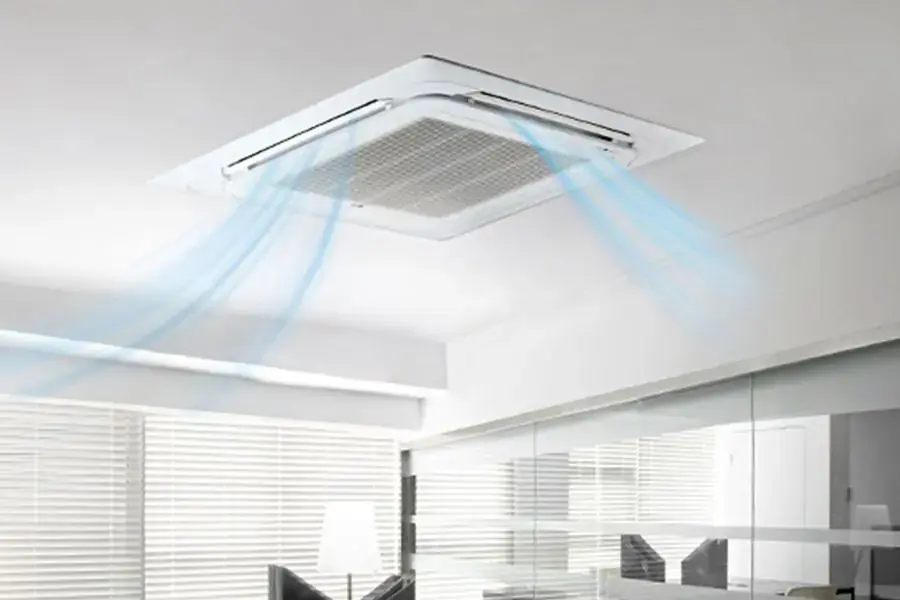 Điều hòa âm trần phù hợp với diện tích của các doanh nghiệp, siêu thị, nhà hàng