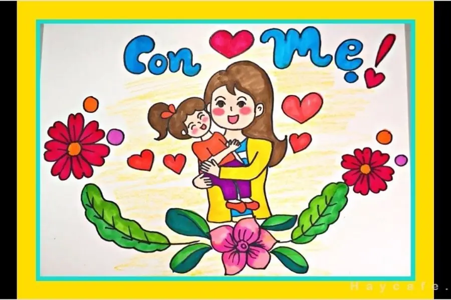 Các bức tranh tặng mẹ đẹp nhất, số 3.