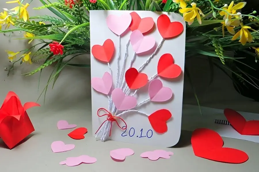 Ý tưởng thiệp 20/10 đẹp mẫu 11.