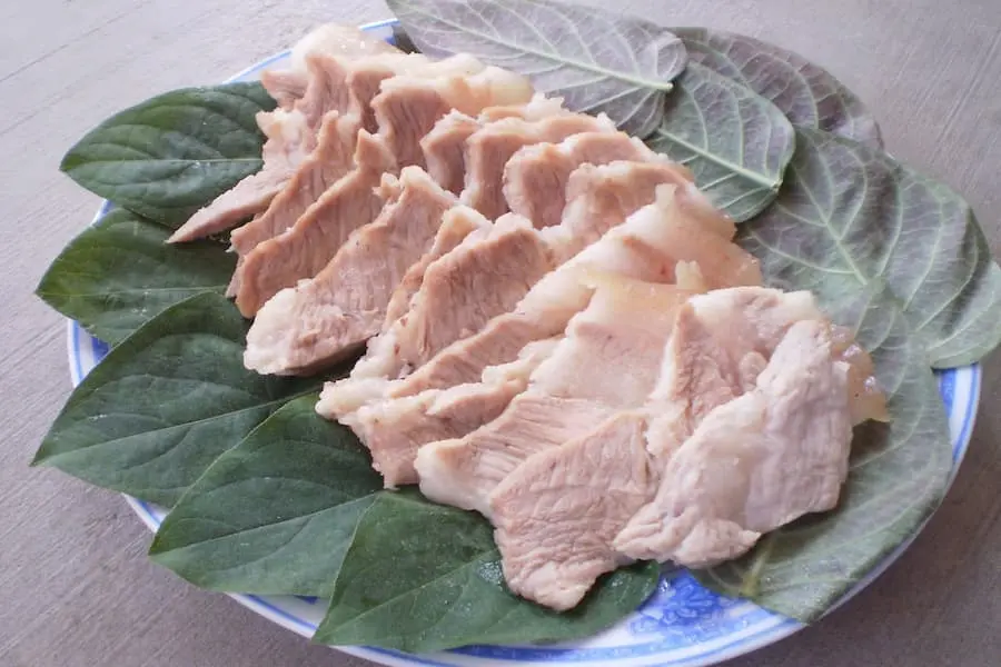 Các loại thực phẩm không nên kết hợp với thịt heo.