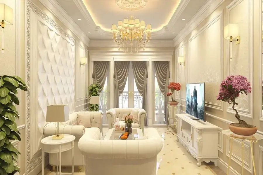 Phong cách tân cổ điển khiến căn biệt thự trở nên sang trọng