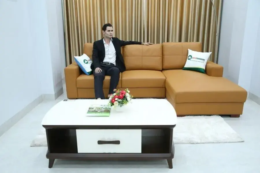 Ghế sofa 3 băng góc trái phong cách hiện đại