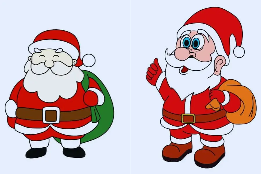 Thỏa sức sáng tạo với bức tranh vẽ Ông già Noel.