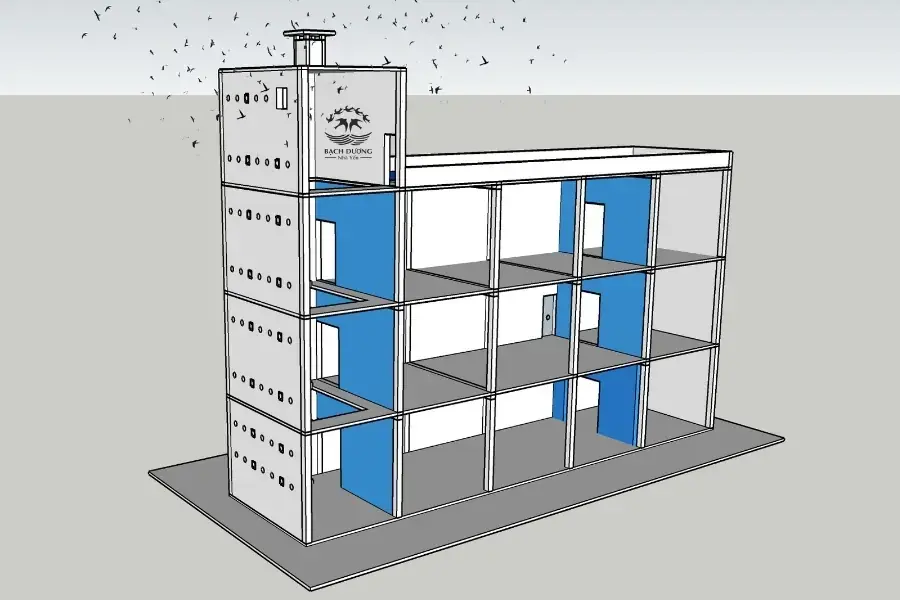 Nhà yến từ tấm lợp thông minh và tiện lợi
