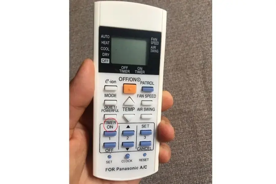 Ấn chọn các phím trong mục TIMER để chọn hẹn giờ