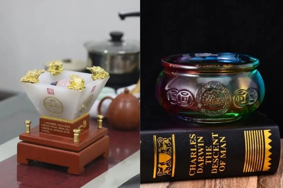 Ngũ Phúc Tụ Tài giúp lưu giữ tài lộc, trấn tà và hạn chế tiêu hoang phí, mang lại sự ổn định về tài vận.
