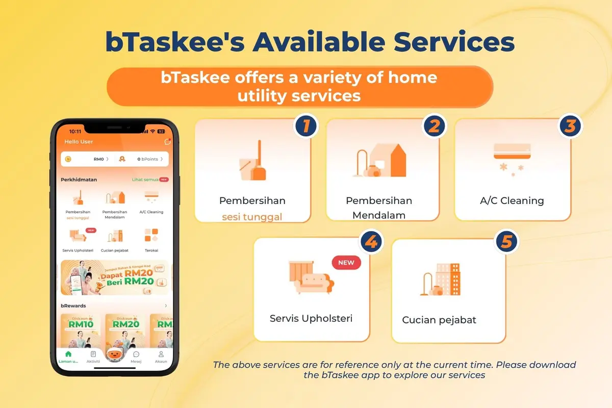 bTaskee services available in Malaysia
