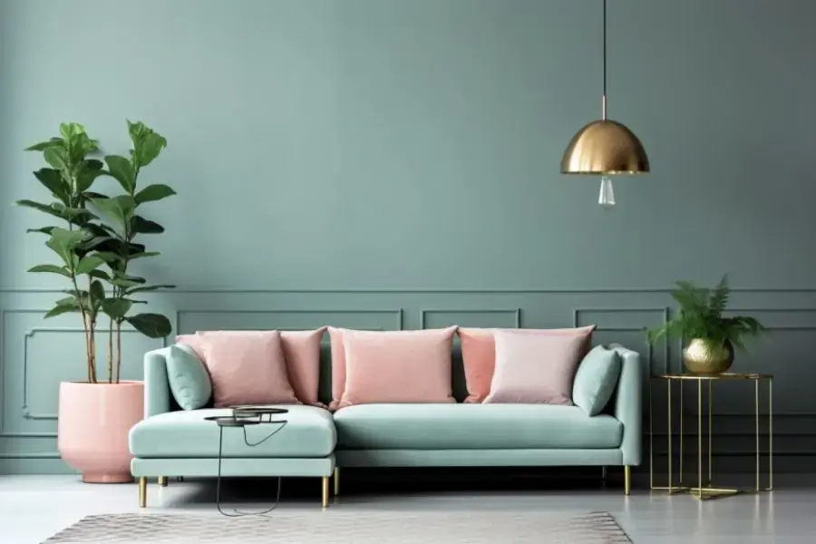 Mẫu sofa góc chữ L kích thước nhỏ phong cách Hàn Quốc