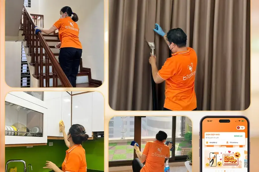Hệ sinh thái ứng dụng bTaskee tiện lợi, tích hợp nhiều tiện ích.