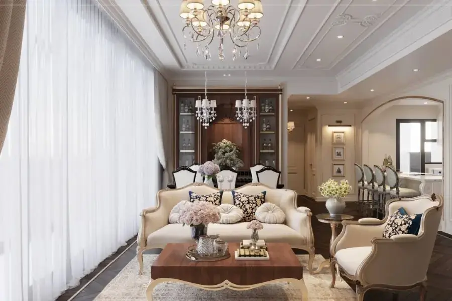 Phong cách Empire thiên về đường nét cứng cáp