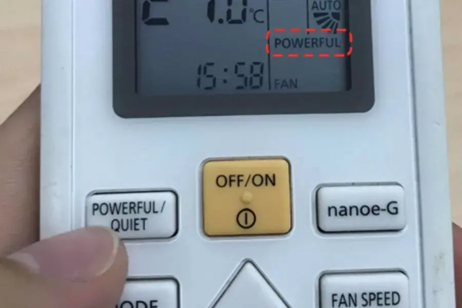 Cách sử dụng chế độ Powerful ở máy lạnh Inverter