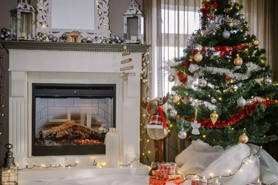 Mẫu lò sưởi Noel đẹp số 17.