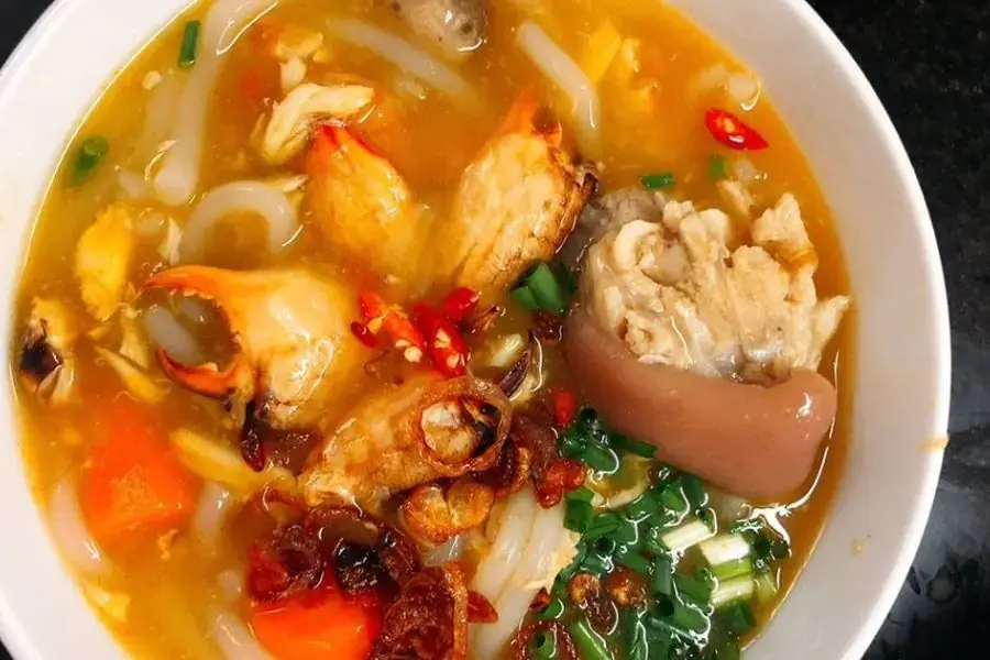 Bánh canh cua sẽ là bữa sáng giàu năng lượng nếu bạn cần vận động nhiều