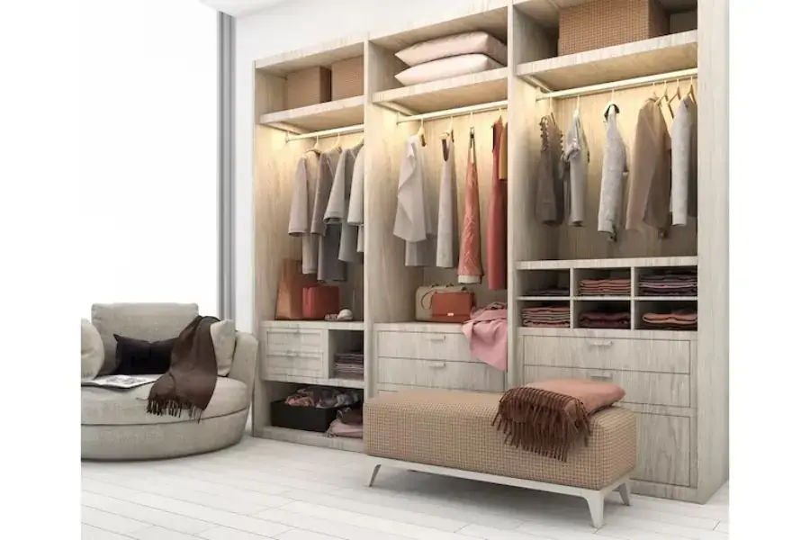 Chọn tủ quần áo phù hợp với phòng ngủ