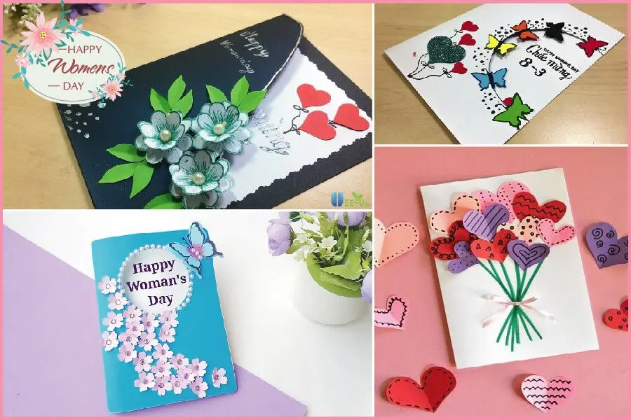 Mẫu thiệp này trông rất bắt mắt và sáng tạo.