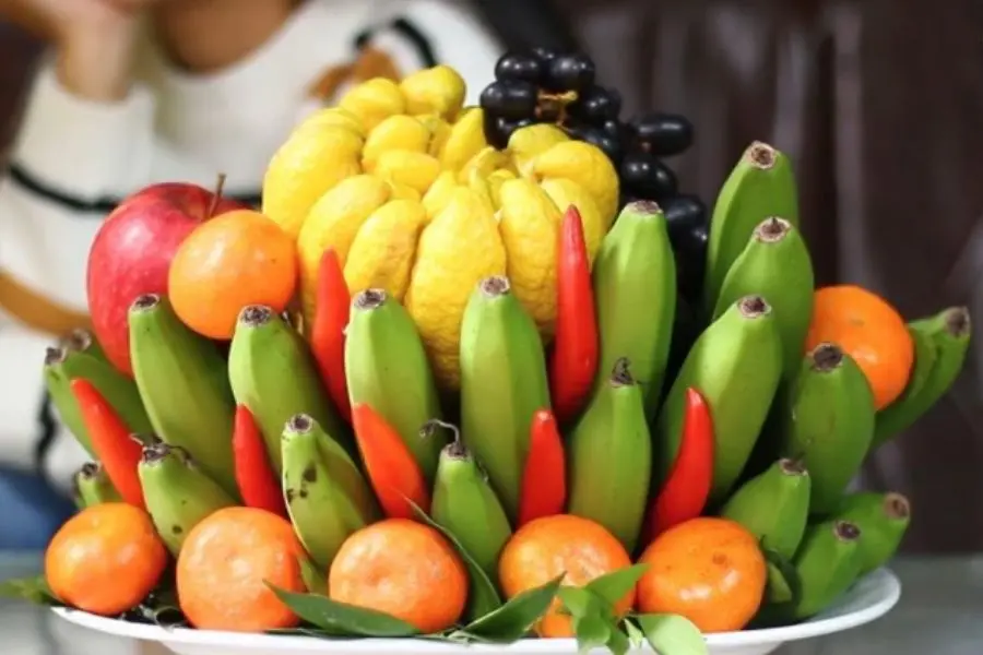 Chuẩn bị mâm trái cây phải có chuối.
