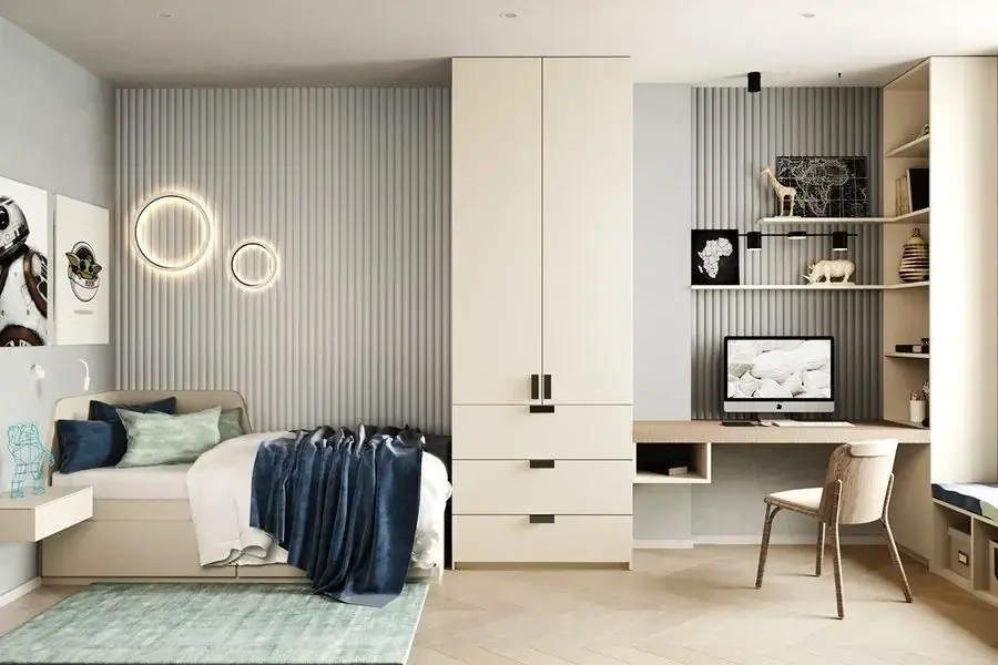 Phòng ngủ phong cách cổ điển cho bé trai từ 15 tuổi
