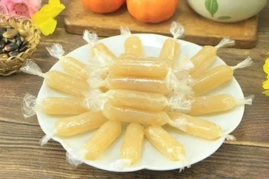 Thành phẩm mứt mãng cầu có mùi thơm đặc trưng và ngọt thanh.