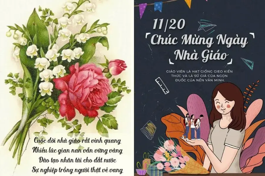 Mẫu Thiệp 20/11 Được Thiết Kế Online Đẹp Mắt - mẫu 4