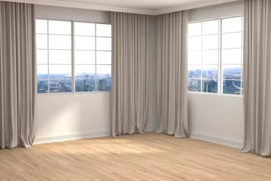 Kích thước rèm cửa sổ lớn cần lớn hơn các số đo của cửa