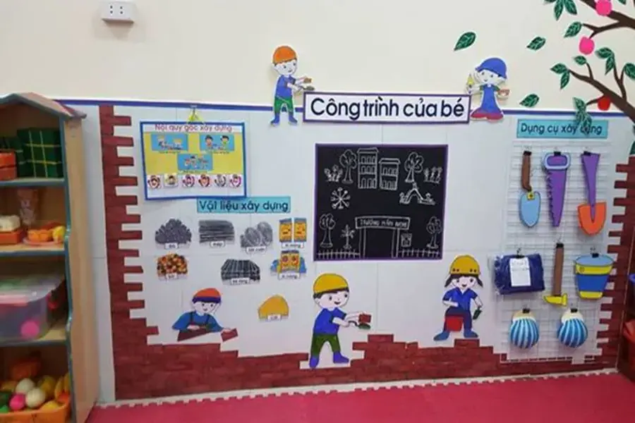 Sử dụng những chất liệu thân thiện, quen thuộc cho góc xây dựng