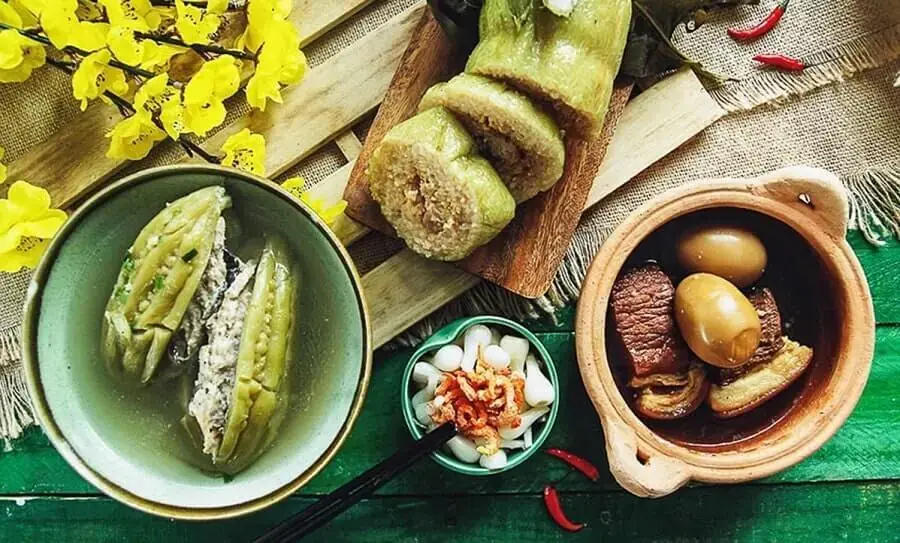 Vị chua, mặn, cay cay của củ kiệu sẽ làm cho các món ăn ngày tết thêm trọn vị.