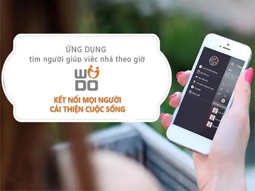 giao diện ứng dụng giúp việc nhà theo giờ wiido