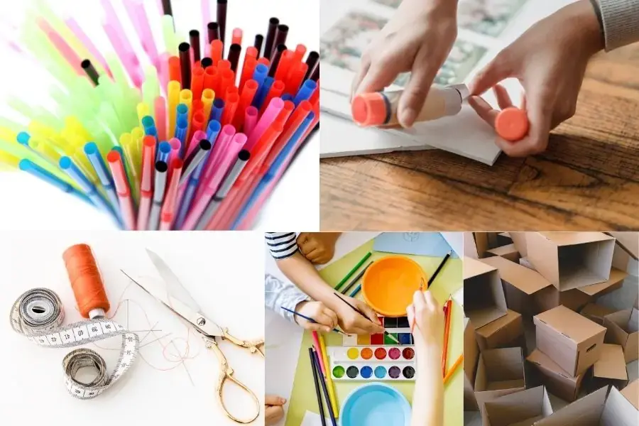 Chuẩn bị các nguyên liệu trên để làm khung ảnh handmade