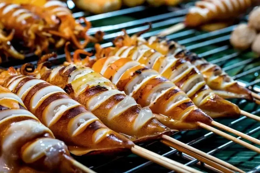 Món hải sản nướng hấp dẫn không nên bỏ qua