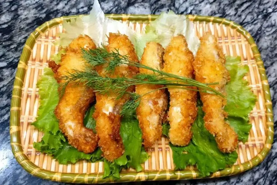 Món cá vược chiên xù giòn rụm, bắt mắt
