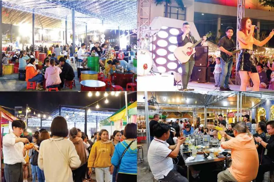 Tại Helio Center còn có nhiều tiết mục giải trí và gian hàng ẩm thực đặc sắc dành cho du khách tham quan Noel.