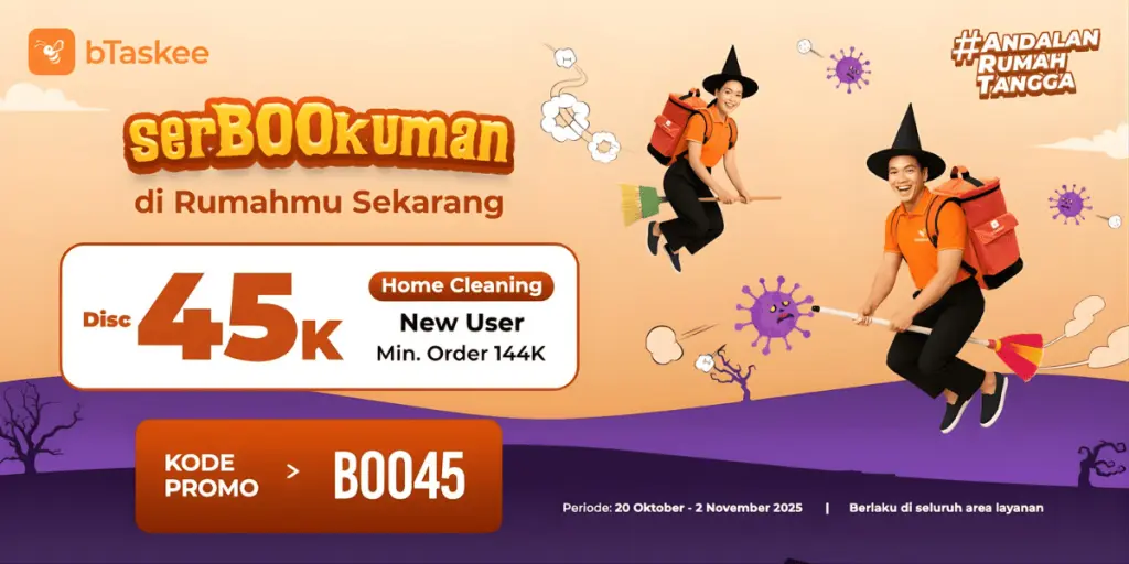 Promo Halloween Home Cleaning – New User