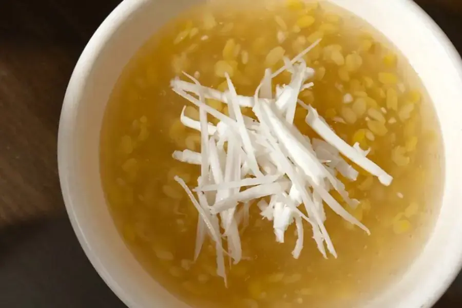 Thành phẩm chè hoa cau đẹp mắt