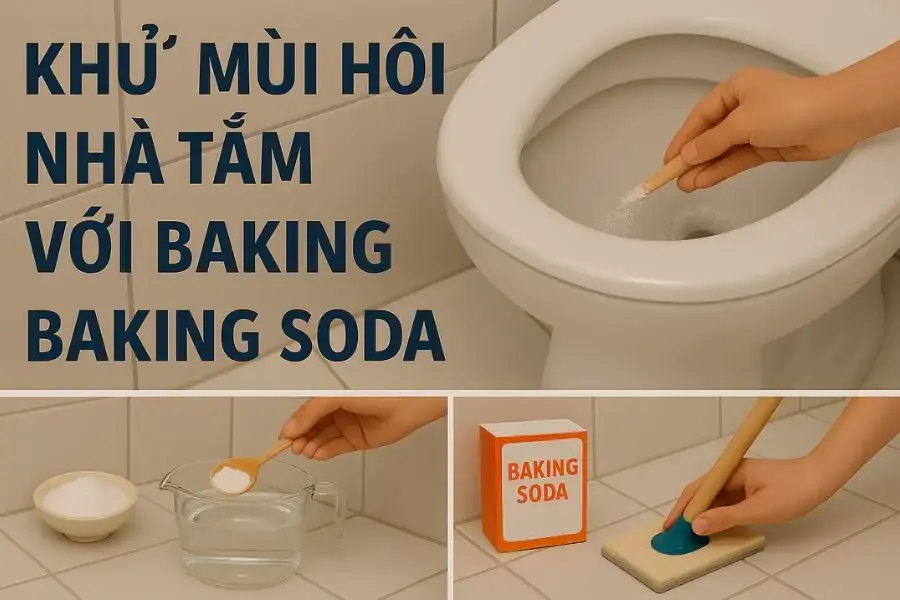 Muối trắng và baking soda giúp khử mùi hiệu quả và an toàn với môi trường.