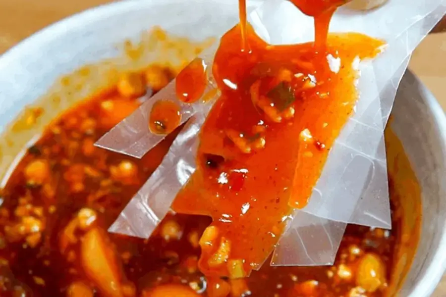 Thành phẩm nước chấm bánh tráng