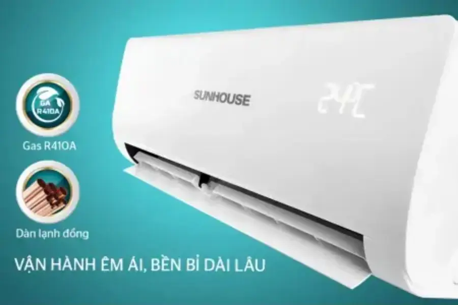 Điều hòa thương hiệu Sunhouse chính hãng được trang bị động cơ quạt tiên tiến
