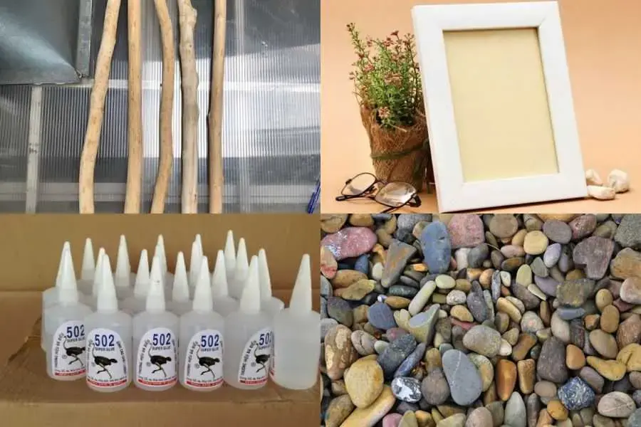 Bạn nên dùng keo 502 để các mối dán được chắc chắn.