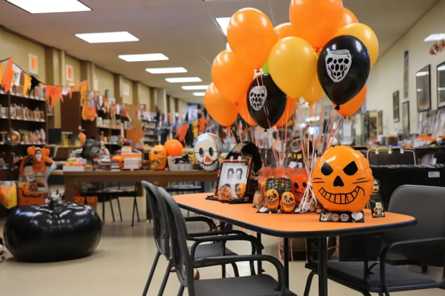 Một ý tưởng decor Halloween với bóng bay khác.