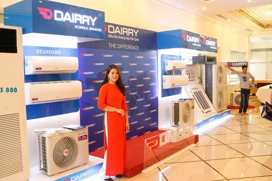 Dairry là thương hiệu điều hòa Hàn Quốc còn khá mới nhưng đã khẳng định được chất lượng và ngày càng được nhiều người tin dùng.