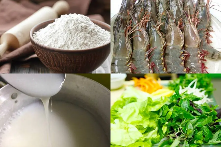 Chuẩn bị nguyên liệu để chế biến.