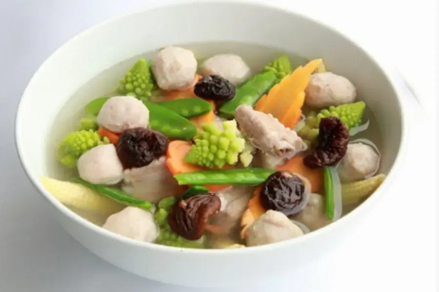 Canh mọc ngũ sắc đầy đủ dinh dưỡng