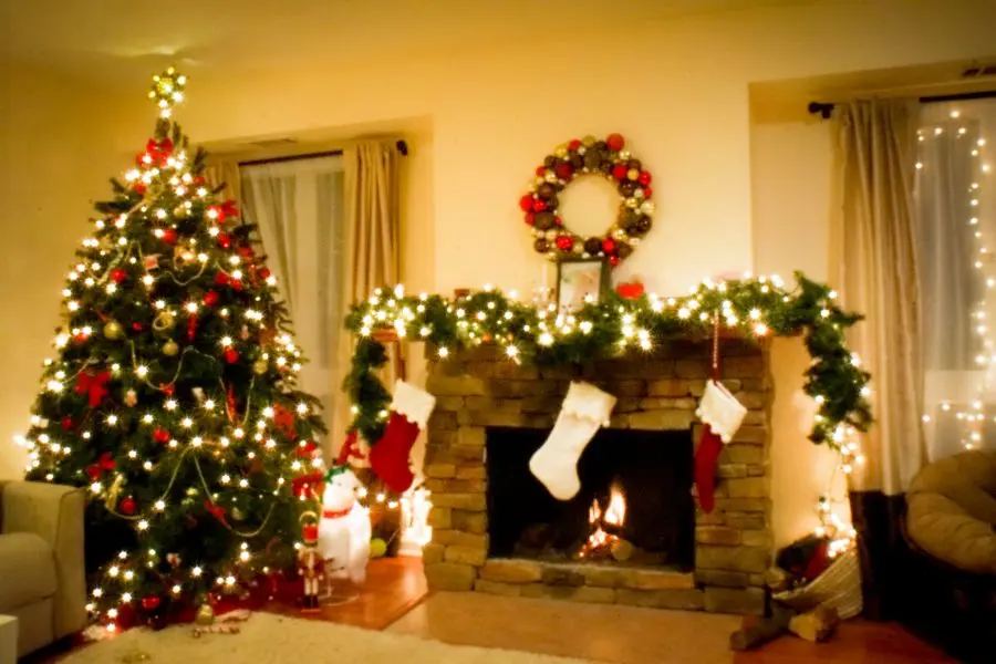 Mẫu lò sưởi Noel đẹp số 10.