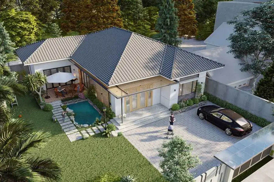 Mô hình nhà thái hiện đại và mát mẻ
