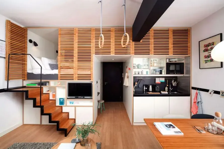 Phòng trọ 20m2 đầy đủ các khu vực với công năng sử dụng tiện nghi